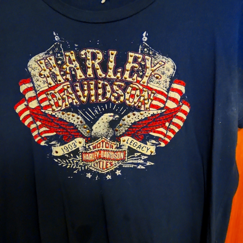 Women's Harley-Davidson bling top